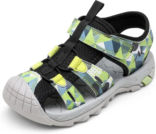 NORTIV 8 Sandalias de verano para niños y niñas, sandalias de punta cerrada, para senderismo, ligeras, atléticas al aire libre