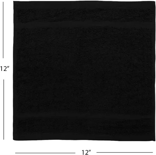 Miniatura 8 de Avalon Towels Toallitas de Algodón – (Paquete de 60) Tamaño 12x12 Pulgadas, 100% Algodón Hilado en Anillo, Toallitas Faciales Suaves y Absorbentes