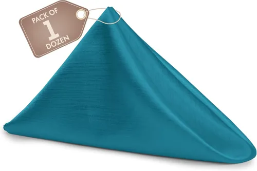 Miniatura 36 de Ultimate Textile -1 docena de servilletas reversibles Shantung Satin - Majestic - Servilletas de tela Majestic de 17 x 17 pulgadas, color marrón