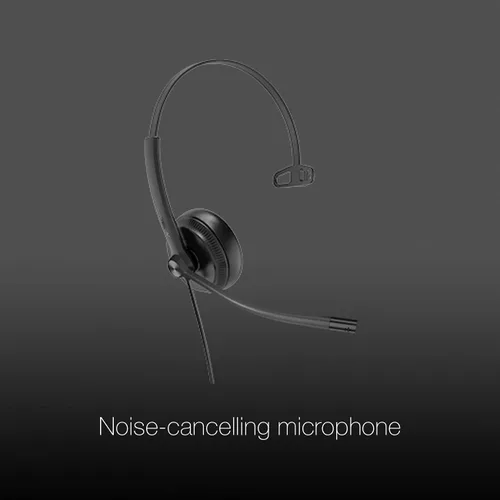 Miniatura 2 de Global Teck Worldwide GTW Yealink UH34 Mono UC Auriculares con cable (USB-C), se conecta al teléfono de escritorio, PC/Mac, Softphones - Funciona