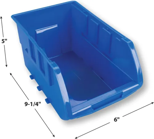 Miniatura 3 de Performance Tool W5196 Bandejas de almacenamiento grandes apilables de 4 piezas (9.25 x 6 x 5 pulg.)