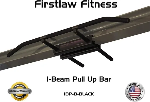 Miniatura 4 de Firstlaw Fitness - Límite de peso de 600 libras - Barra de dominadas I-Beam - Barra larga con extremos doblados cinta de agarre fabricada