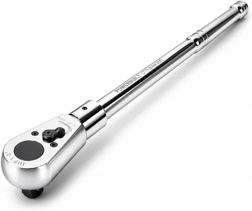 Miniatura 9 de Powerbuilt Trinquete de cabeza giratoria, herramientas manuales de accionamiento de 3/8 pulgadas, giratorio, oscilación de 72 dientes y 5 grados