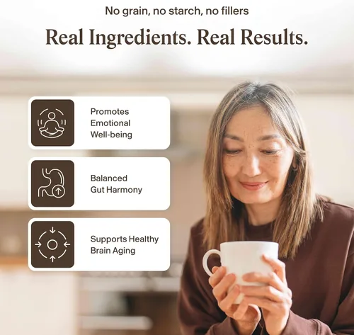 Miniatura 4 de Polvo de suplemento de melena de león de Real Mushrooms - Extracto orgánico de melena de león - Hongos funcionales con beta glucanos verificados