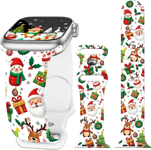 Miniatura 25 de Bandas de reloj de vacaciones compatibles con Apple Watch para mujeres y hombres de 38mm 40mm 41mm 42mm 44mm 45mm 46mm 49mm, para iPhone, iWatch