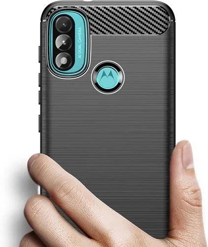 Miniatura 3 de Osophter Funda para Moto E20 con 2 unids Protector de pantalla de absorción de golpes Flexible TPU Caucho Protector de teléfono celular