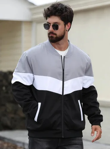 Miniatura 6 de HYPESTFIT Chaqueta bomber para hombre, casual, resistente al viento, para otoño e invierno, abrigos, acolchados, con aislamiento