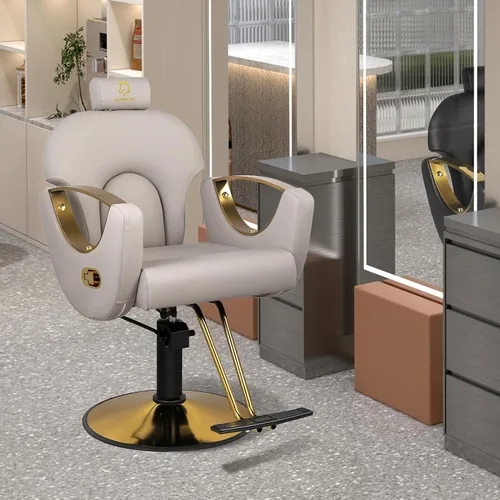 Miniatura 2 de Silla de peluquero reclinable silla de peluquería hidráulica sillas de peluquería giratoria de 360 grados silla de peinado silla de corte de salón