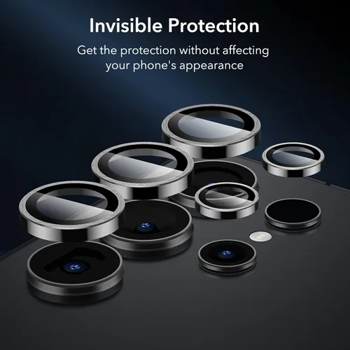 Miniatura 7 de ESR Protector de lente de cámara para Samsung Galaxy S24 Ultra, protectores de lente individuales, vidrio templado ultrafino resistente a
