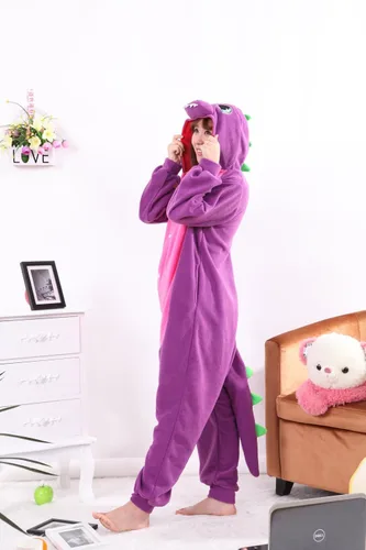 Miniatura 4 de Honeystore, piyama de disfraz de dinosaurio para Halloween, una pieza, unisex