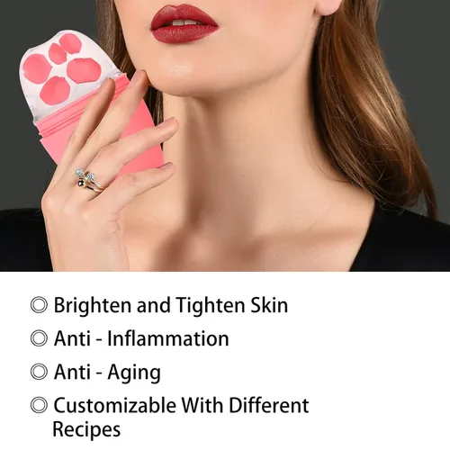 Miniatura 2 de Evmliy Rodillo de Hielo para la Cara, Rodillo de Hielo de Silicona Molde de Hielo Facial para Iluminar la Piel Mejorando el Brillo Natural, Rodillo