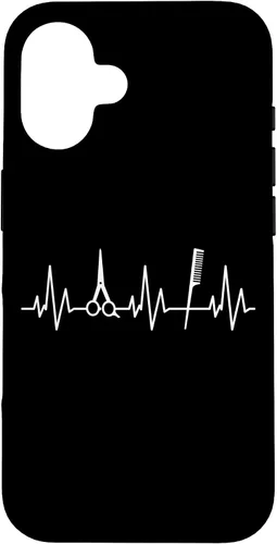 Hairstylist Heartbeat Funny Hair Stylist Barber Hairdresser Case for iPhone 16