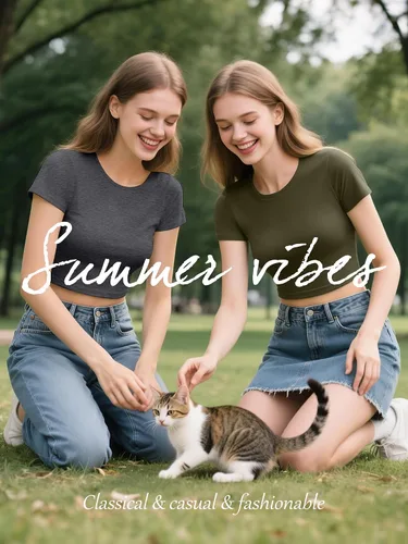 Miniatura 5 de Paquete de 4 camisetas cortas básicas ajustadas de manga corta para mujer, lindas camisetas cortas de moda con cuello redondo para mujeres