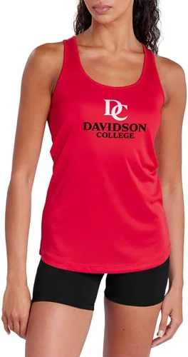 Miniatura 82 de Camiseta deportiva sin mangas oficial de NCAA Collegiate para mujer, con espalda cruzada, colección con logotipo primario