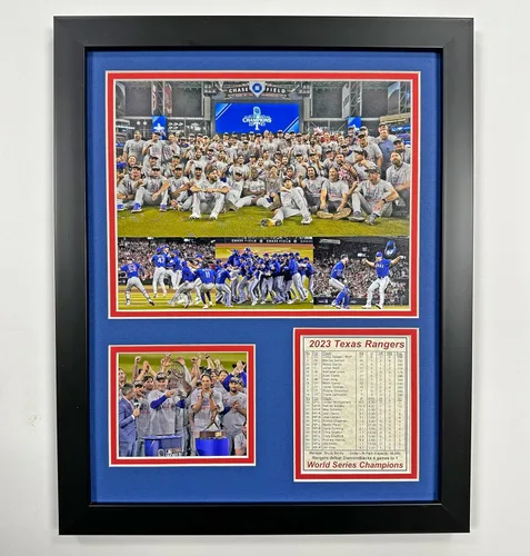 Miniatura 6 de Texas Rangers Campeones de la Serie Mundial 2023 Collage de fotos enmarcadas 2 tamaños y estilos (ALCS, 12 x 15 pulgadas)