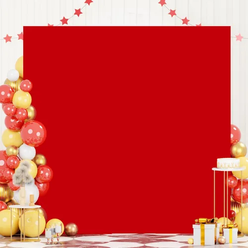 Miniatura 10 de FOTSHARER Cubierta de arco de color beige cuadrada de 6.6 x 6.6 pies, fundas de arco de globos de elastano, telón de fondo elástico para baby