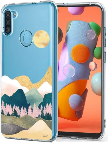 Miniatura 15 de Unov Funda compatible con Samsung Galaxy A13 LTE 5G Galaxy A04S transparente con diseño de TPU suave absorción de golpes, diseño delgado en relieve