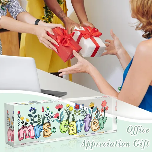 Miniatura 4 de Placa de nombre para profesor para escritorio, placa de nombre de escritorio personalizada, decoración de oficina para mujeres y hombres, accesorios