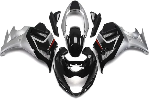 Miniatura 14 de FLPRO - Carenados completos de plástico ABS blanco plateado para Suzuki 1997-2007 GSXR1300 Hayabusa 1997 1998 99 00 2001 02 03 2004 05 2006 2007