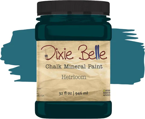 Miniatura 277 de Dixie Belle Paint Company - Pintura con acabado de tiza para muebles, color negro (Caviar), 1 galón, 128 fl oz, pintura mineral color rosa intenso