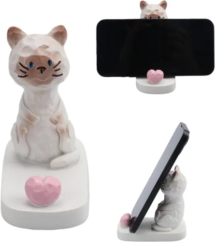 Miniatura 11 de Lindo conejo teléfono móvil soporte animal Smartphone escritorio soporte para todos los teléfonos móviles Bunny teléfono soporte escritorio ornamento