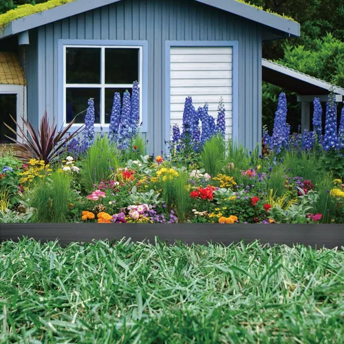 Miniatura 7 de Borde de paisaje, bordes de jardín de 4 x 33 pies con 60 picos para césped