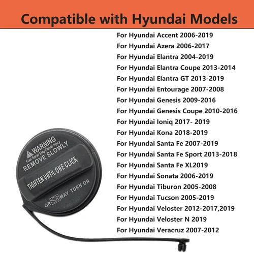 Miniatura 2 de Tapa de gasolina del depósito de combustible para Hyundai Accent para Hyundai Santa Fe para Hyundai Tucson para Hyundai Elantra GT para Kia
