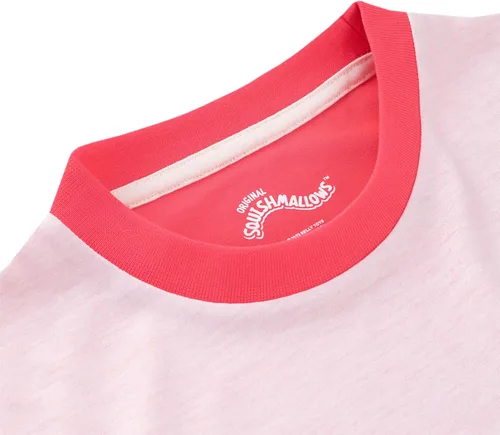 Miniatura 4 de Squishmallows Conjunto de pijama corto para niñas, color rosa, 7, Rosado