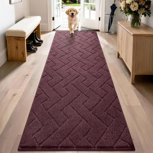 Miniatura 65 de PURRUGS Alfombra de fácil cuidado de 6 x 9 pies, antideslizante, lavable a máquina, tapete para puerta de perro, resistente a las manchas