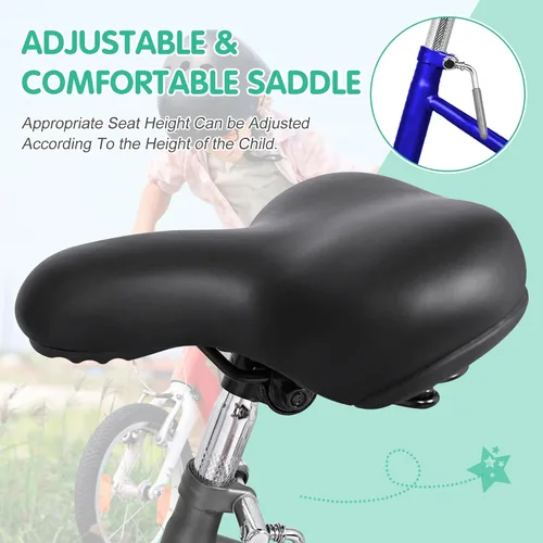Miniatura 7 de LILYPELLE Triciclo triciclo de 16 pulgadas para principiantes y bicicletas de 3 ruedas de una sola velocidad, bicicletas de tres ruedas con cesta