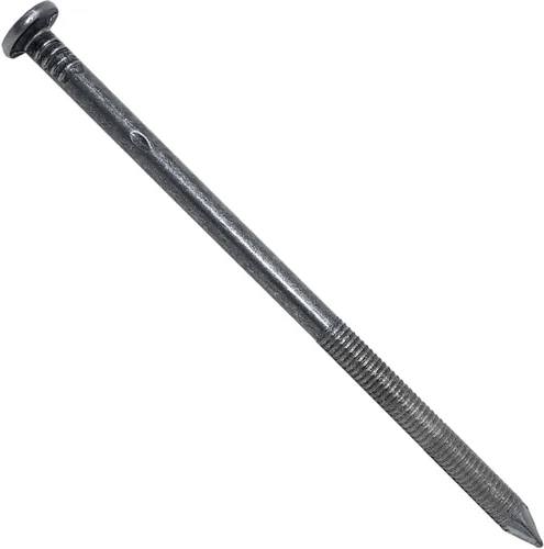 Miniatura 6 de 1/4" x 5" (40d) Tempered Ring Shank Pole Barn Nails - Use for landscaping timbers, railroad ties, pole barns and load bearing structures. 5 Pound