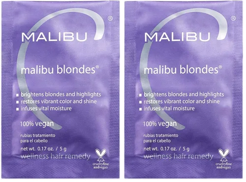 Miniatura 9 de Malibu C Blondes Remedio Wellness - Elimina la decoloración del cabello rubio decolorado, con mechas o natural + Restaura la vivacidad y el brillo