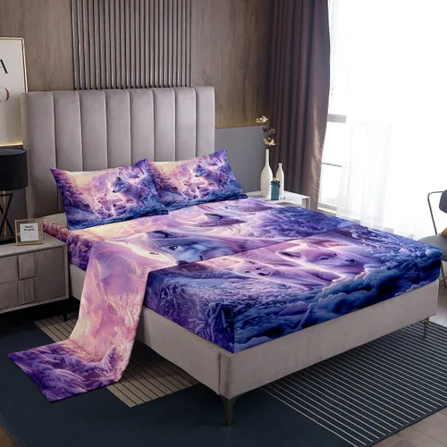 Miniatura 29 de Castle Fairy Juego de sábanas de motocross tamaño twin, juego de ropa de cama verde con diseño de panal ombré, decoración de habitación de niños