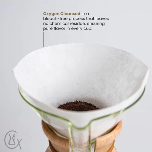 Miniatura 5 de Chemex Filtro adherido - Media Luna - 100 ct