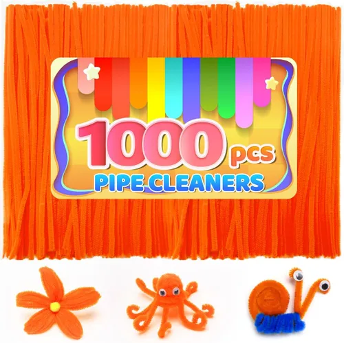 Miniatura 21 de Iooleem 200 piezas de limpiadores de tubería marrones, tallos de chenilla, limpiadores de tubería para manualidades, manualidades con limpiadores