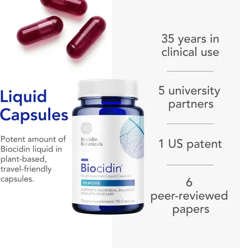 Miniatura 4 de Biocidin Capsules – Disruptor de Biopelícula – Apoya la Limpieza de Desintoxicación Intestinal, Equilibrio Microbiano Saludable, Función Inmunitaria