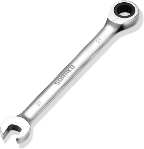 Miniatura 8 de Llave combinada de trinquete industrial de grado SORAKO, en acero Cr-V (A-21mm métrico)