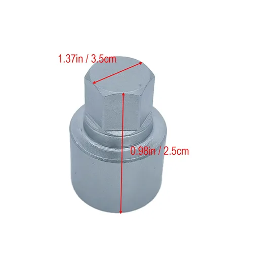 Miniatura 4 de Llave de extracción de tornillo de tuerca de acero cromado, llave antirrobo, compatible con vehículos VW, Audi, Volkswagen (522)