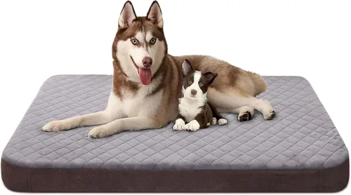 Cama para Perros Extra Grandes, Colchón de Cama para Perros Jumbo de Espuma Ortopédica, Cama para Dormir de Mascotas de 47 Pulgadas para Alivio de