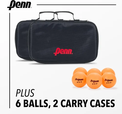 Miniatura 3 de Penn - Juego de palas de ping pong para 4 jugadores, 4 paletas 5.0, 6 bolas de 3 estrellas, 2 bolsas de almacenamiento, goma de grado profesional