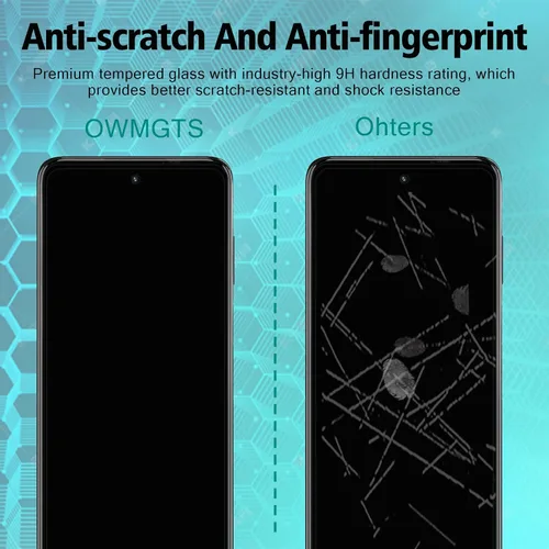 Miniatura 4 de Paquete de 2 protectores de pantalla de privacidad para Motorola Moto G 5G 2022 [dureza 9H] HD [negro] película de vidrio templado privado antiespía