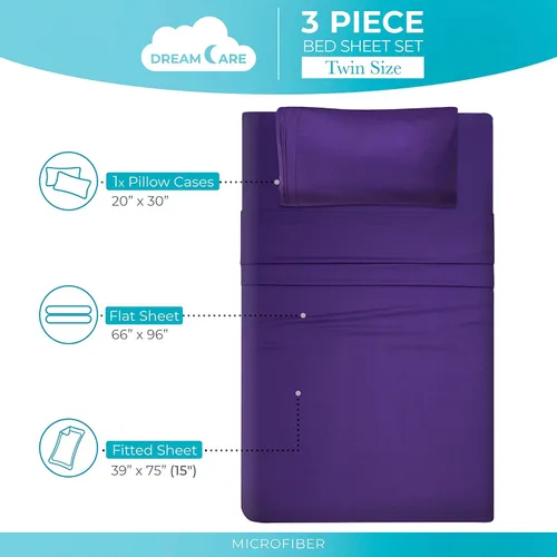 Miniatura 125 de DREAMCARE Juego de sábanas Queen – 6 piezas Sábanas de enfriamiento – hasta 15” Sábanas profundas tamaño Queen – Colección 2500 Supreme – Extra 03