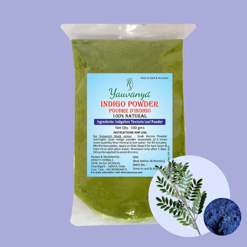 Miniatura 2 de Indigofera Tinctoria (100% natural, libre de químicos, sin amoniaco), color índigo, 3.53 oz (3 paquetes de 3.53 onzas cada uno)