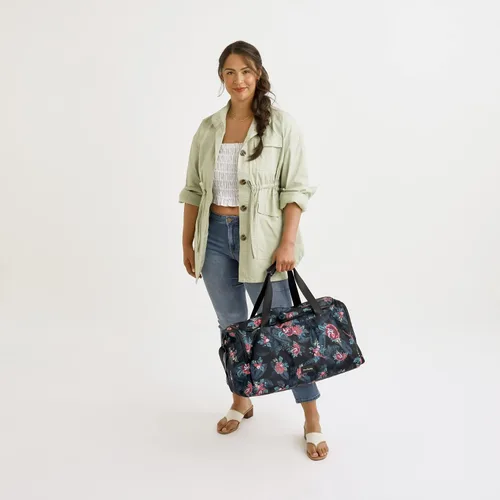 Miniatura 5 de Vera Bradley Women's Recycled Lighten Up Reactive Travel Duffle Bag