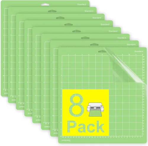 Miniatura 9 de Gwybkq Juego de 6 alfombrillas de corte ligeras, compatibles con Cricut Maker/Explore Air 2/Air/One (12 x 12 pulgadas), almohadillas adhesivas Azul