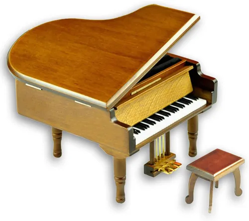 Miniatura 22 de BinkeGG Caja de música de madera con forma de corazón hueco con mecanismo musical Sankyo, melodía: Howl's Moving Castle (Merry Go Round of Life)