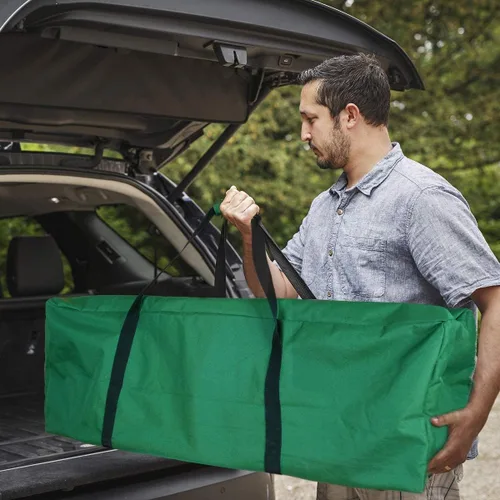 Miniatura 3 de INFANZIA Bolsa de almacenamiento para árbol de Navidad se adapta a árboles artificiales desmontados de hasta 75 pies contenedor duradero para árbol