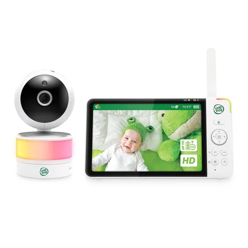 Miniatura 13 de LeapFrog LF920-2HD Monitor de bebé de video de 2 cámaras con pantalla HD de 7 pulgadas, pantalla dividida, visión nocturna a color de 1080p