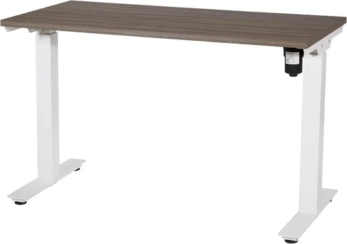 Miniatura 9 de Office Star Prado - Mesa motorizada de altura ajustable de 4 pies con control de memoria programable de 4 posiciones, parte superior de nogal urbano