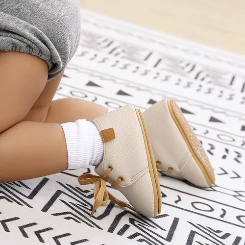 Miniatura 3 de Zapatos deportivos unisex para bebés, niños y niñas, de piel sintética, para cuna, suela antideslizante de goma, para niños pequeños